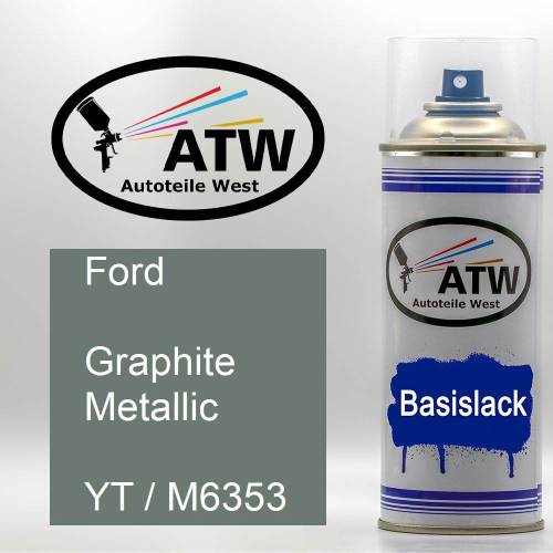 Ford, Graphite Metallic, YT / M6353: 400ml Sprühdose, von ATW Autoteile West.